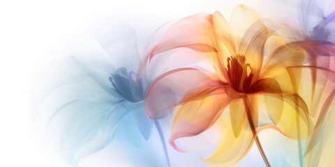 Beautiful abstract colorful transparent floral design background. beautiful Generative AI AIG32