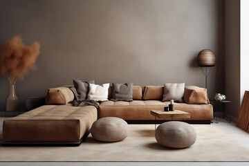 Fototapeta na wymiar living room interior with sofa