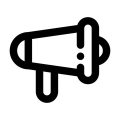 Megaphone line icon for promotions