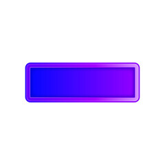 Vector 3d button empty button 3d illustration