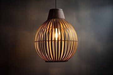 Beautiful weave bamboo lamp