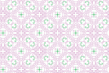 Vector seamless pattern. Modern stylish texture. Geometric striped ornament. Monochrome linear braids and tiles.