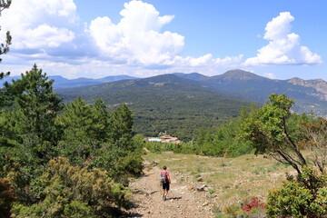 sardinian mountain landscape near Biddamanna Istrisàili/Villagrande Strisaili/Arzana, Italy