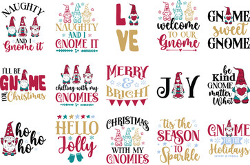 Christmas Gnomes SVG Bundle