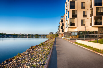 A beautiful summer in Joensuu, a city in North Karelia, Finland