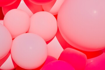 pink balloons background