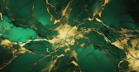 Colored marble with gold. Generative AI.	