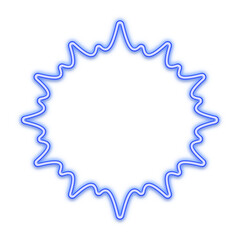 Price tag label neon line