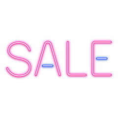 sale neon line lettering sign 