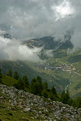 nuages, Tignes, massif de la Vanoise, Haute Tarentaise, Savoie, 73, France