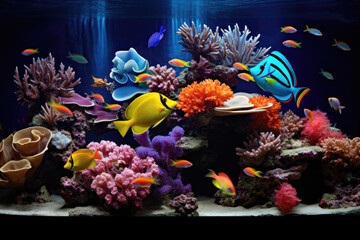 Obraz na płótnie Canvas Tropical fish aquarium