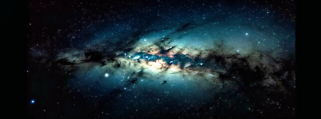 Obraz na płótnie Canvas Milky Galaxy Footage: Cosmic Exploration
