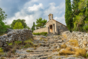 Fototapeta na wymiar Church of Our Lady of the Rosary on Hvar island in Croatia