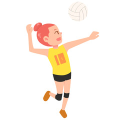 female volleyball player