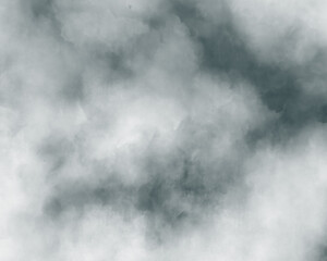 水彩風の曇り空のイラスト　背景