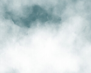 水彩風の曇り空のイラスト　背景