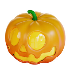 3d illustration of Halloweens pumpkin