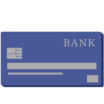 credit card Black, blue, yellow front and back