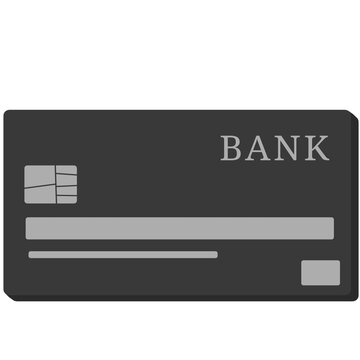 credit card Black, blue, yellow front and back