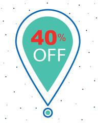 Promo banner template. Special sale offer. Vector illustration, background