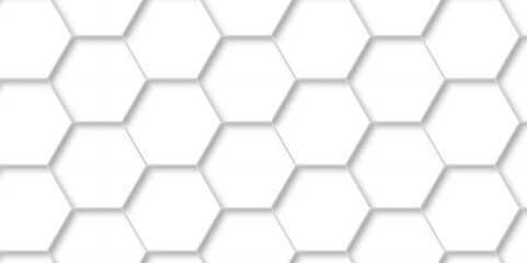 Abstract background with hexagons honeycomb technology texture. Hexagonal shape structure light  geometric cell. Surface polygon pattern with glowing seamless hexagon and futuristic business.
