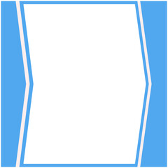 Blue And White Frame Basic Shape

