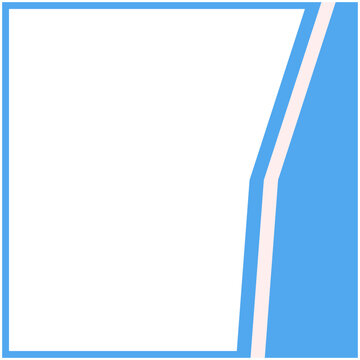 Blue And White Frame Basic Shape

