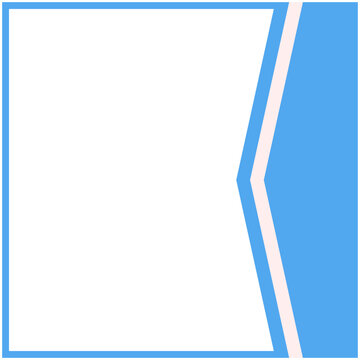 Blue And White Frame Basic Shape

