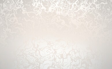 White ink pattern. Light pearlescent empty background.