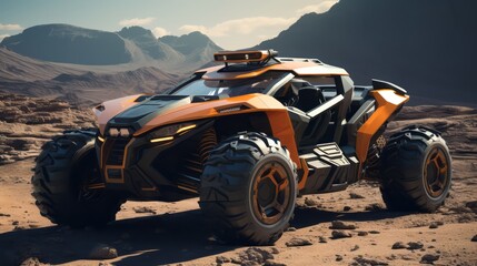 Luxurious Desert Odyssey: Futuristic Off-Roading Excellence