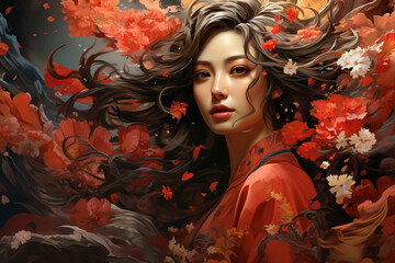 Chinese style fantasy scenes made with AI