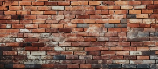 Abstract background of a brick wall indoors