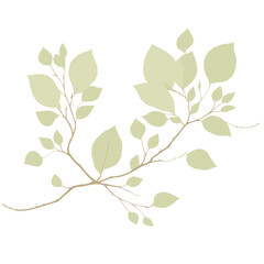 Obraz premium Lush Greenery Leaf Branch Botanical Beauty and Natural Elegance