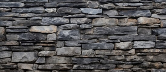 Fototapeta premium Ancient rock surface with dark background