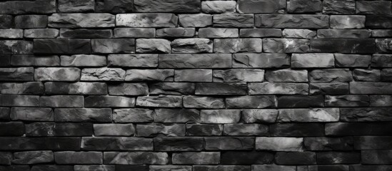 Black and white textured background featuring a brick wall