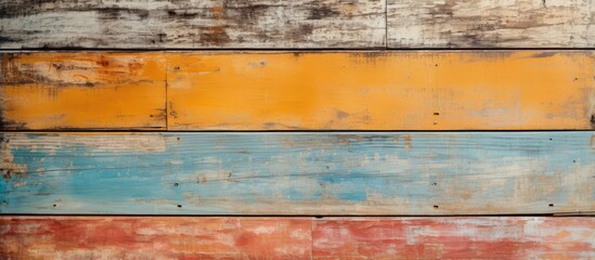 Classic color retro vintage style old wooden wall