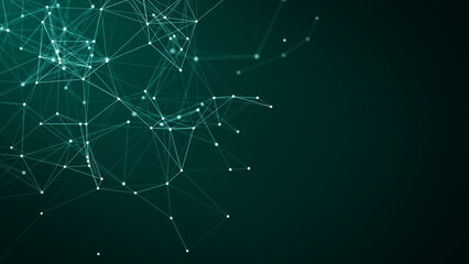 Obraz na płótnie Canvas internet network connection technology concept polygon background