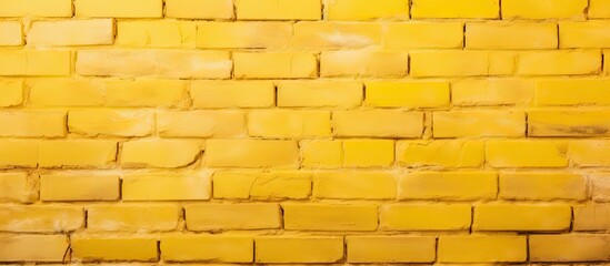 Background of yellow brick wall