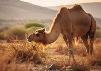 A camel is an even-toed ungulate