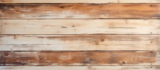 Obraz premium Background texture of aged wooden planks in cream and brown