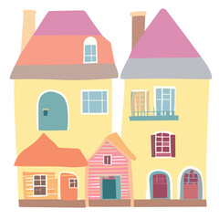House Icon Set for Web and Business Design with Flat Computer and Mobile Technology Elements