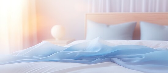 Bedroom interior with abstract blur as a background
