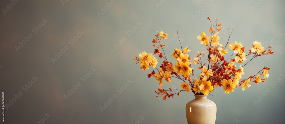 Poster Artificial bloom within the container