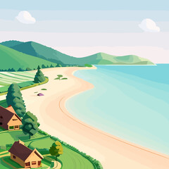 Sun-Kissed Shores: Basking in the Radiance of a Pristine Beach Haven