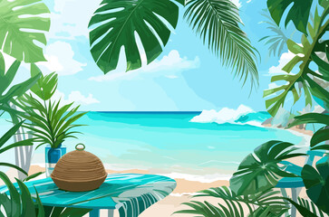Obraz premium Under the Deep Blue: A Mesmerizing Oceanic Wonderland Background