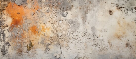 Dirty texture background with fungus or mold on concrete wall