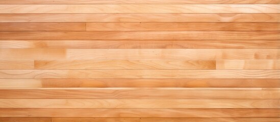 Naklejka premium Bird s eye view of a maple basketball court floor