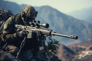 sniper shot targeting enemy