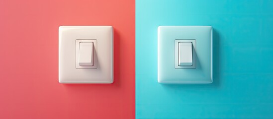 Contemporary light wall switches