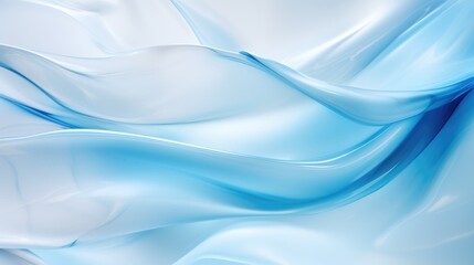 Obraz premium blue silk fabric textile satin abstract background, ai